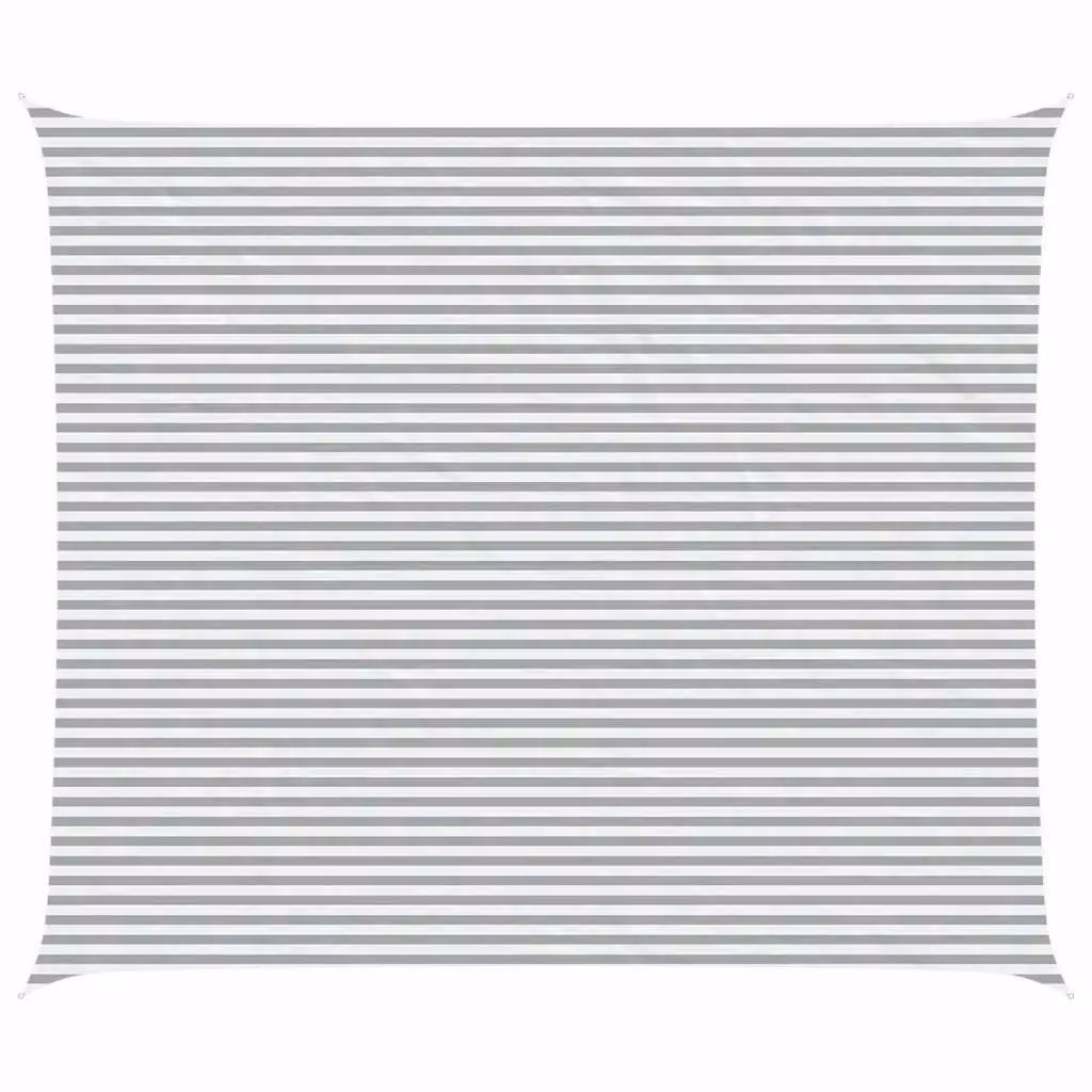 Vela ombreggiante vidaXL in poliestere, Grigio chiaro e bianco, 6 x 7 m – 2