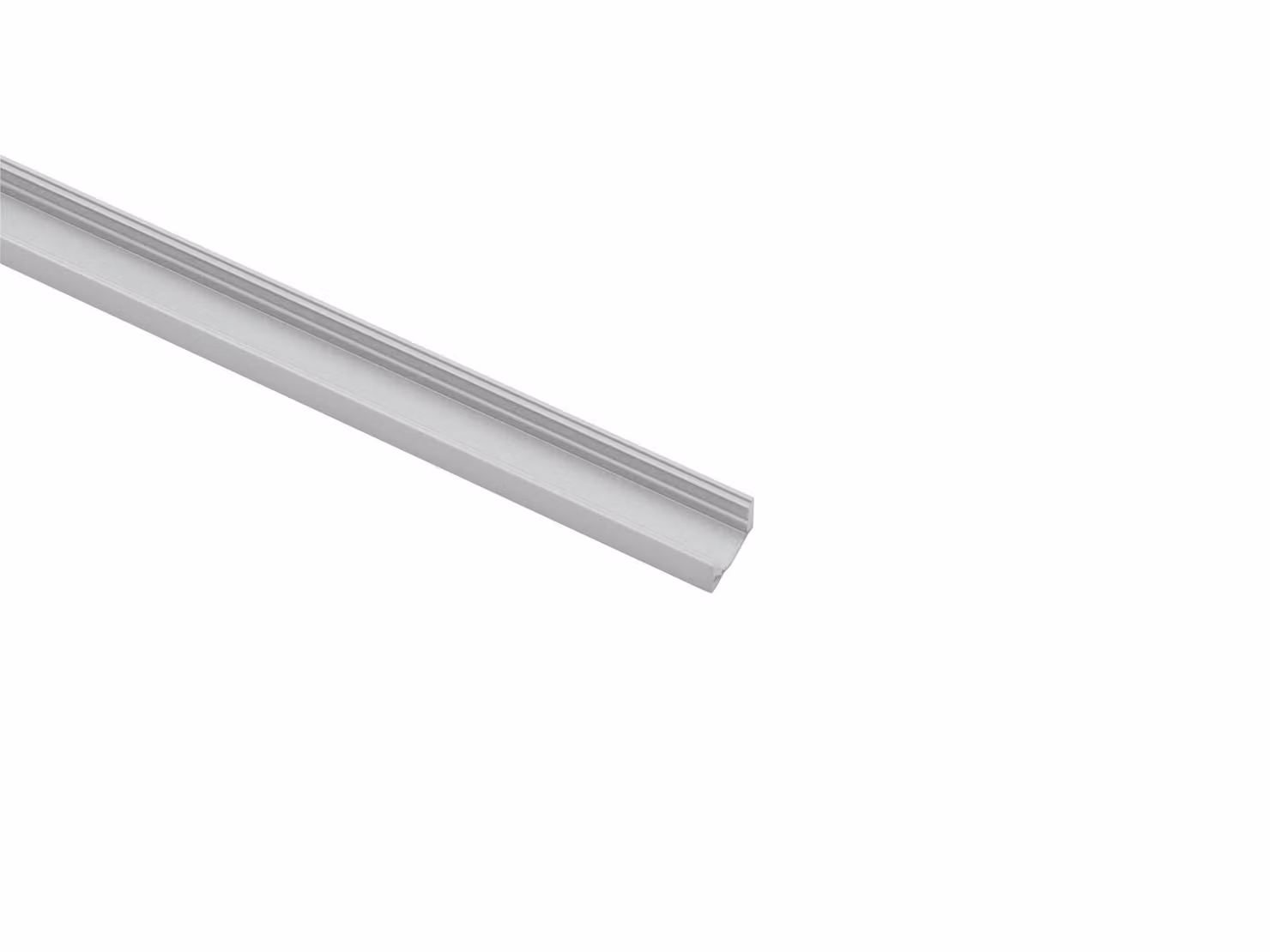 Profilo a U per striscia LED argento 2m