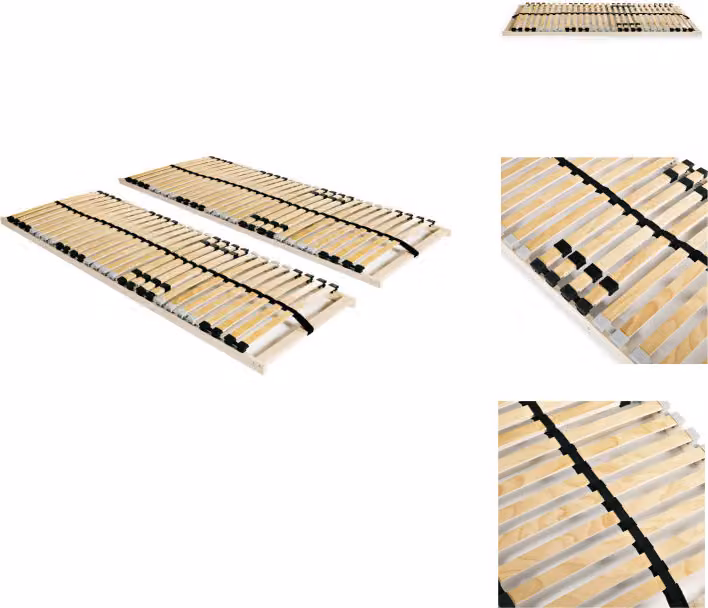 vidaXL Doghe 2 pezzi con 28 doghe 7 zone 70 x 200 cm - Letti e strutture letto