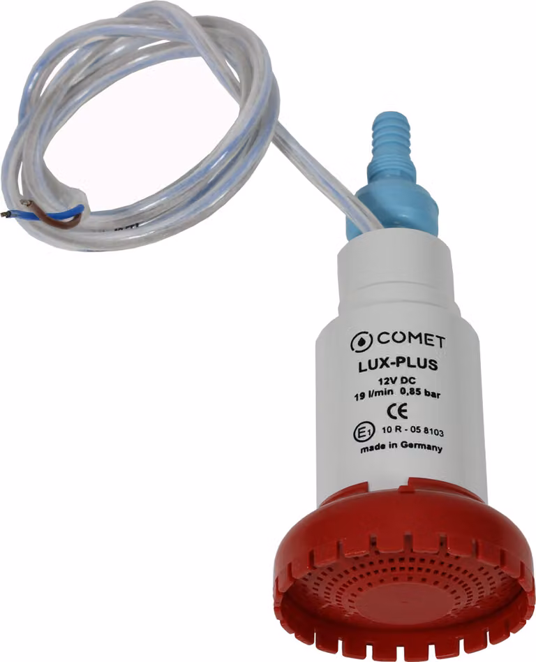 Pompa sommersa Comet LUX-PLUS Pompa per acqua con valvola di non ritorno + filtro 12V 19 l/min