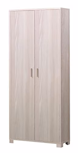 Sarmog Kit Armadio con 2 ante, Armadio salvaspazio, Armadio camera da letto, Design contemporaneo, Armadio salvaspazio H190 L83 P29 (Senza specchio, Olmo/Olmo)