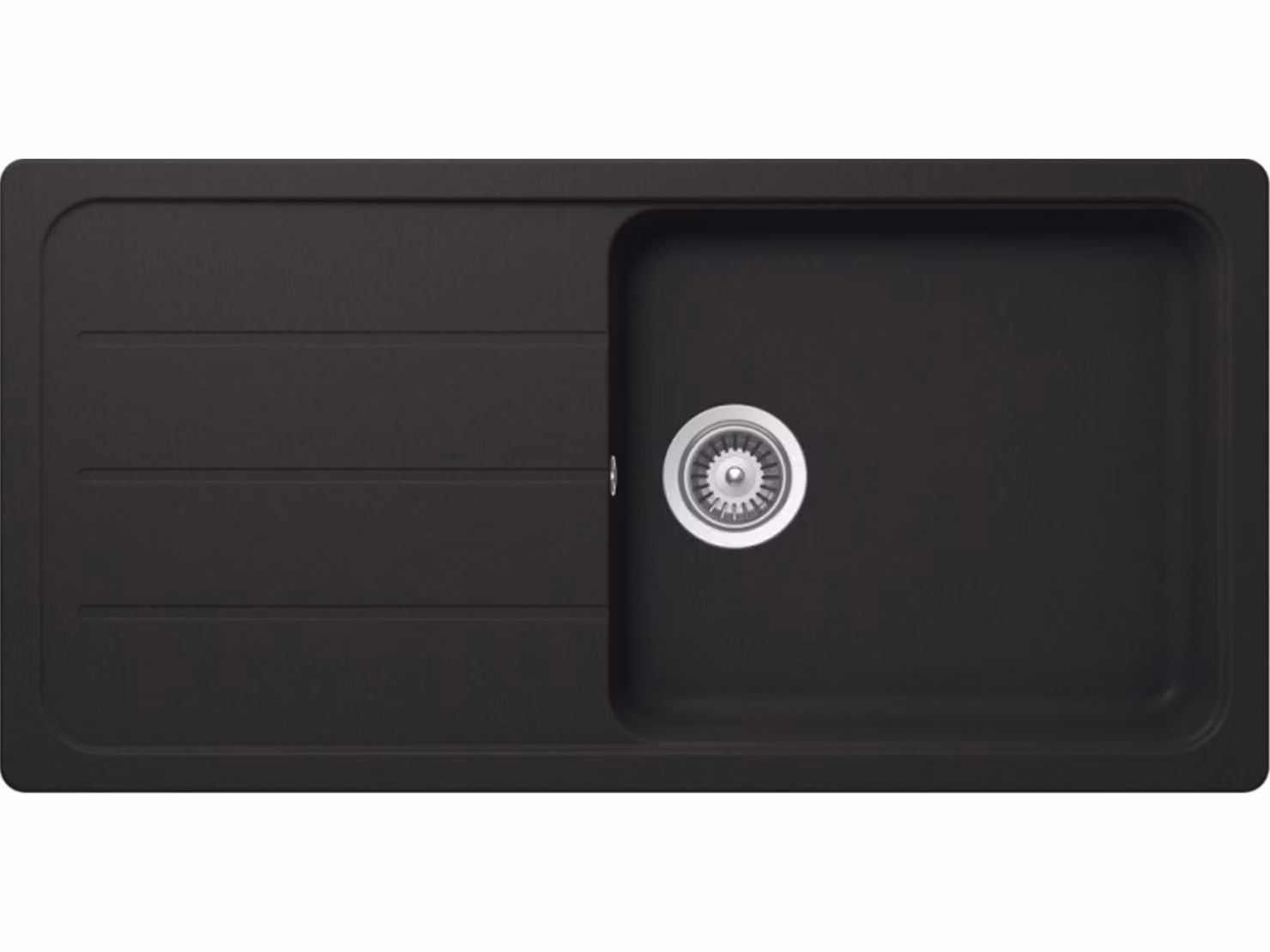 Lavello da incasso Schock Fomhaus D-100L U Onyx - lavello sottopiano