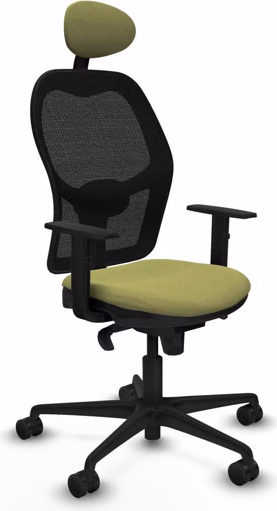 Sedia da ufficio con poggiatesta Jorquera Piqueras y Crespo 1D036N1 verde
