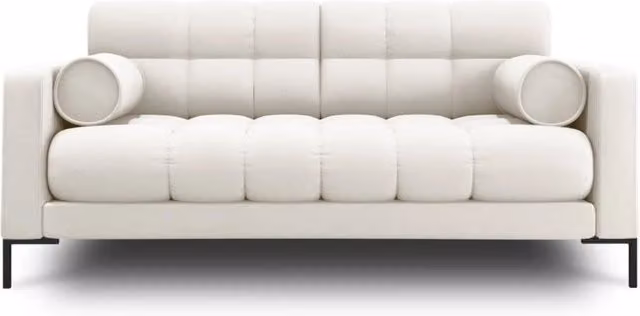 Divano 2 posti Bali di Cosmopolitan Design in tessuto strutturato beige chiaro L: 152 cm, P: 75 cm, H: 92 cm