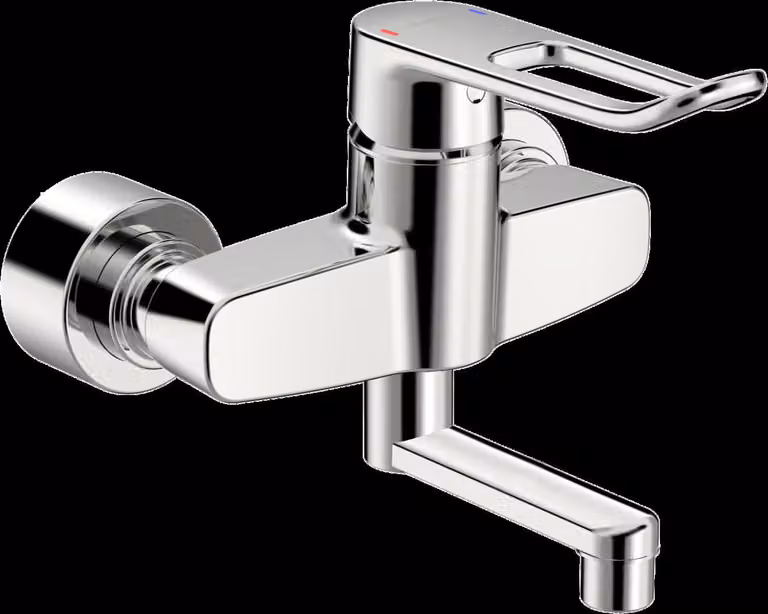 HANSA HANSAclinca Mitigeur de lavabo, saillie 177 mm, levier à arceau, chromé, 01526286, 01526286