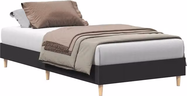 Letto singolo per adulti Design In in legno multistrato nero senza materasso L: 100 cm, P: 200 cm