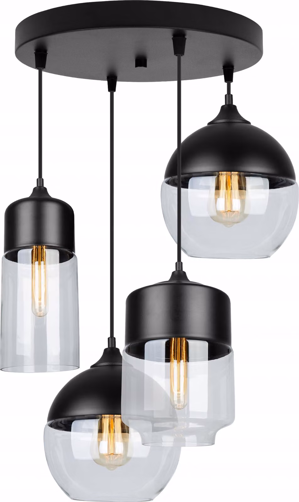 Lampadario A Sospensione, Plafonierra In Vetro, Lampada A Led