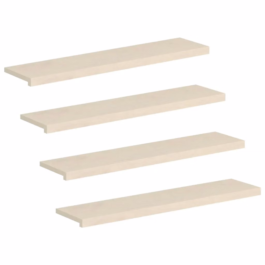 Set di 4 gradini per scale vidaXL in legno effetto rovere bianco, L 120 x P 30 x H 2 cm – 2