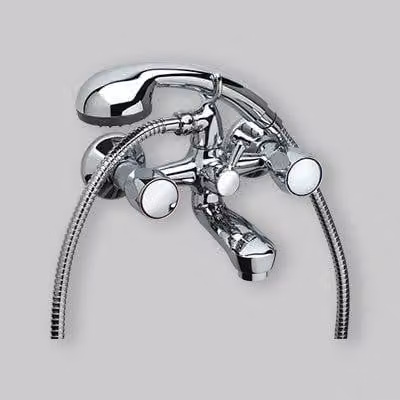 MISCELATORE VASCA ESTERNO TRADIZIONALE Cromo + Set doccia