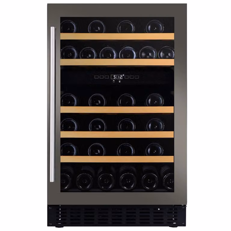 Cantina 2 temper. porta inox e maniglia inox - classe G, 38 bottiglie - DAUF-38.100DSS