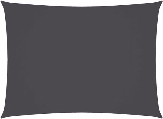 Tenda da sole impermeabile - 2,5 x 4,5 m - Grigio - Tessuto Oxford con rivestimento inPoliuretano- Resistente ai raggi UV e antimuffa - Tenda da sole - Nastro ombreggiante rettangolare - Staffa di fissaggio inclusa
