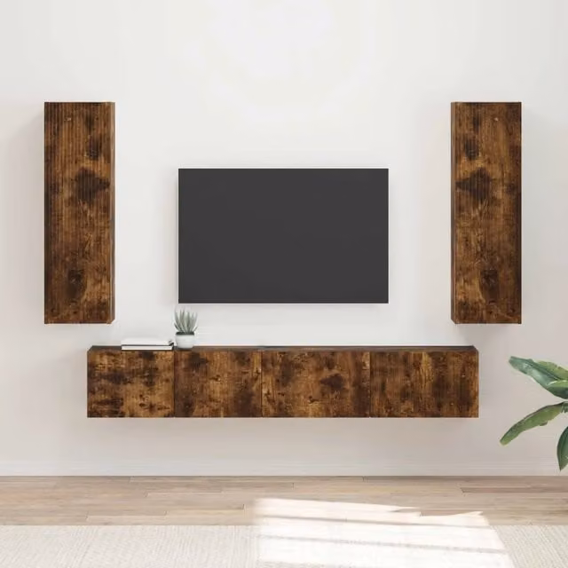 Set mobile TV 3 pz Rovere fumé 3408984