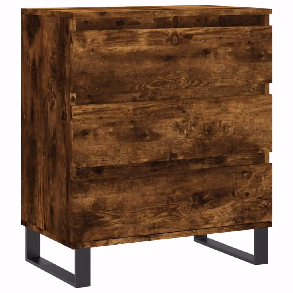 Credenza Rovere Fumo 60x35x70 cm in Legno Multistrato