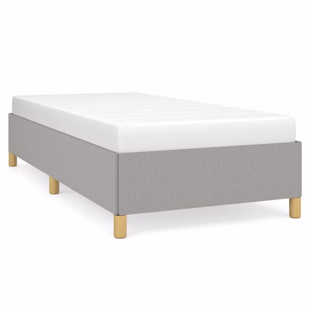 Giroletto senza Materasso Grigio Chiaro 90x190 cm Tessuto