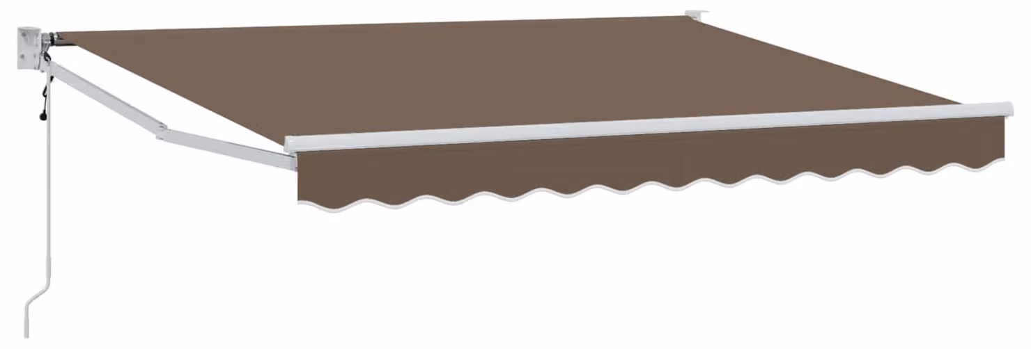 Toldo retrattile Topo, dimensioni 3,5 x 2,5 metri, realizzato in poliestere e metallo