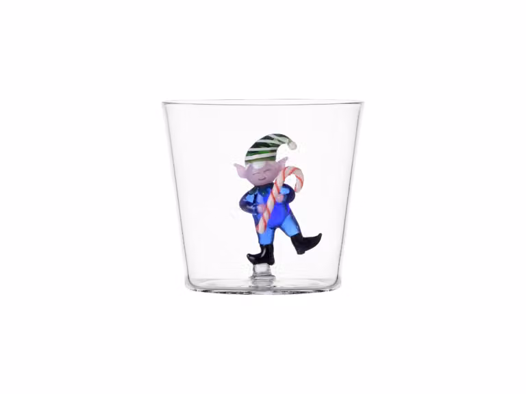 Christmas Tales Tumbler - Elfo Blu con Bastoncino di Zucchero
