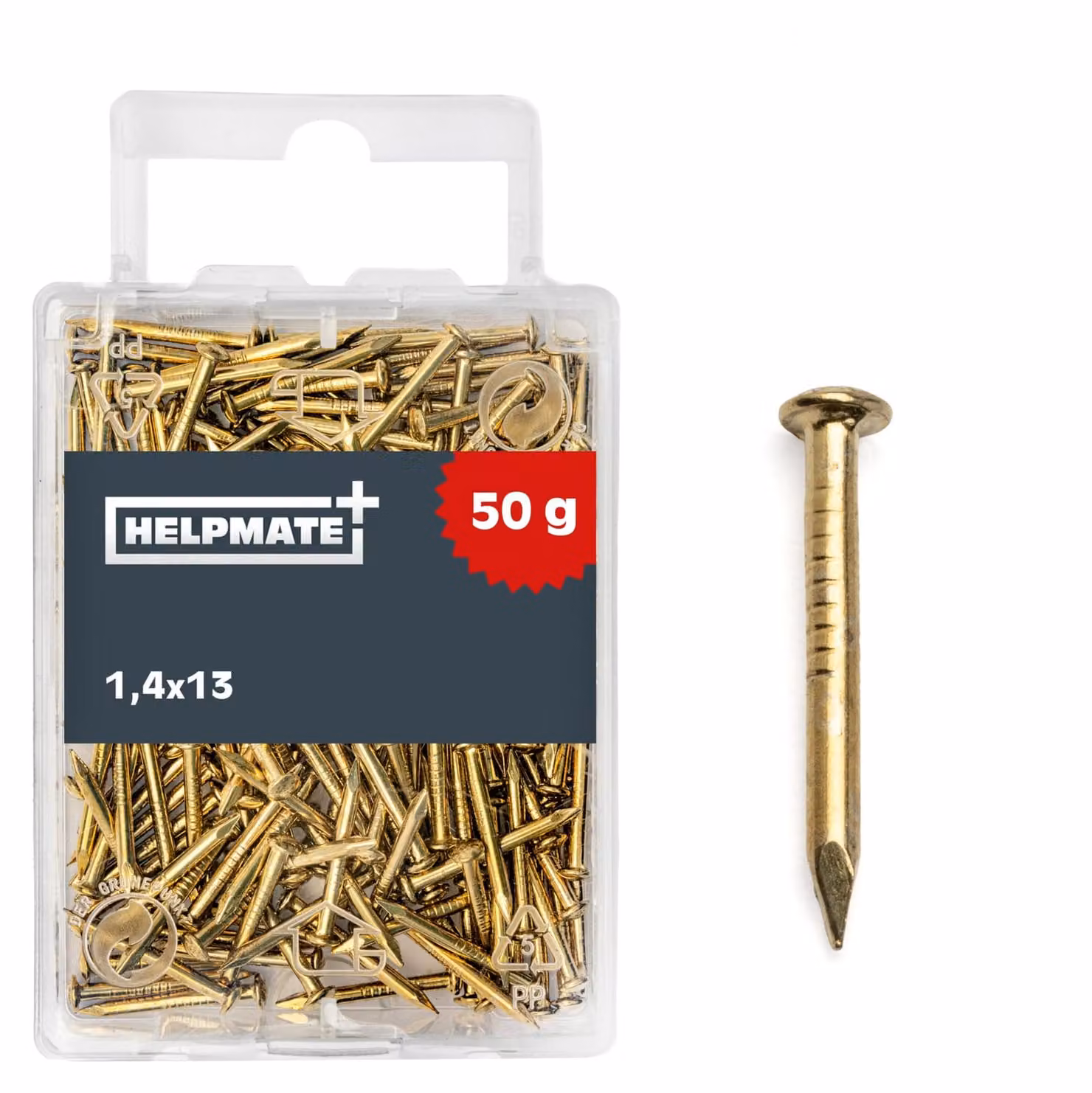 HELPMATE – Tassello a testa svasata, dimensioni 1,4x13 mm, color bronzo – 50 grammi