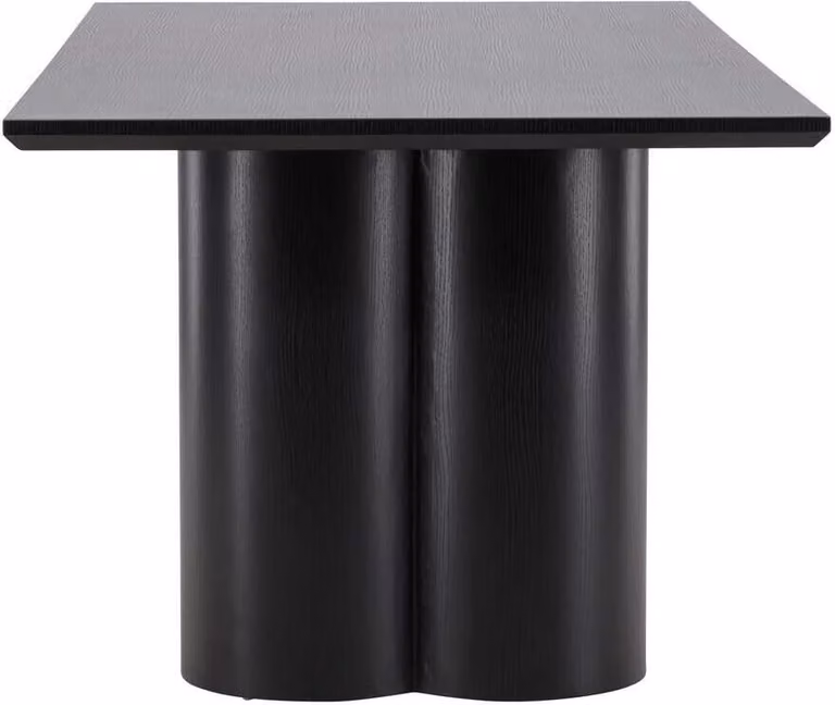FURNLUX Tavolo da pranzo Olivia Black 100cm / Hauptfarbe: Schwarz / Dimensioni: 100 x 210 x 77 cm