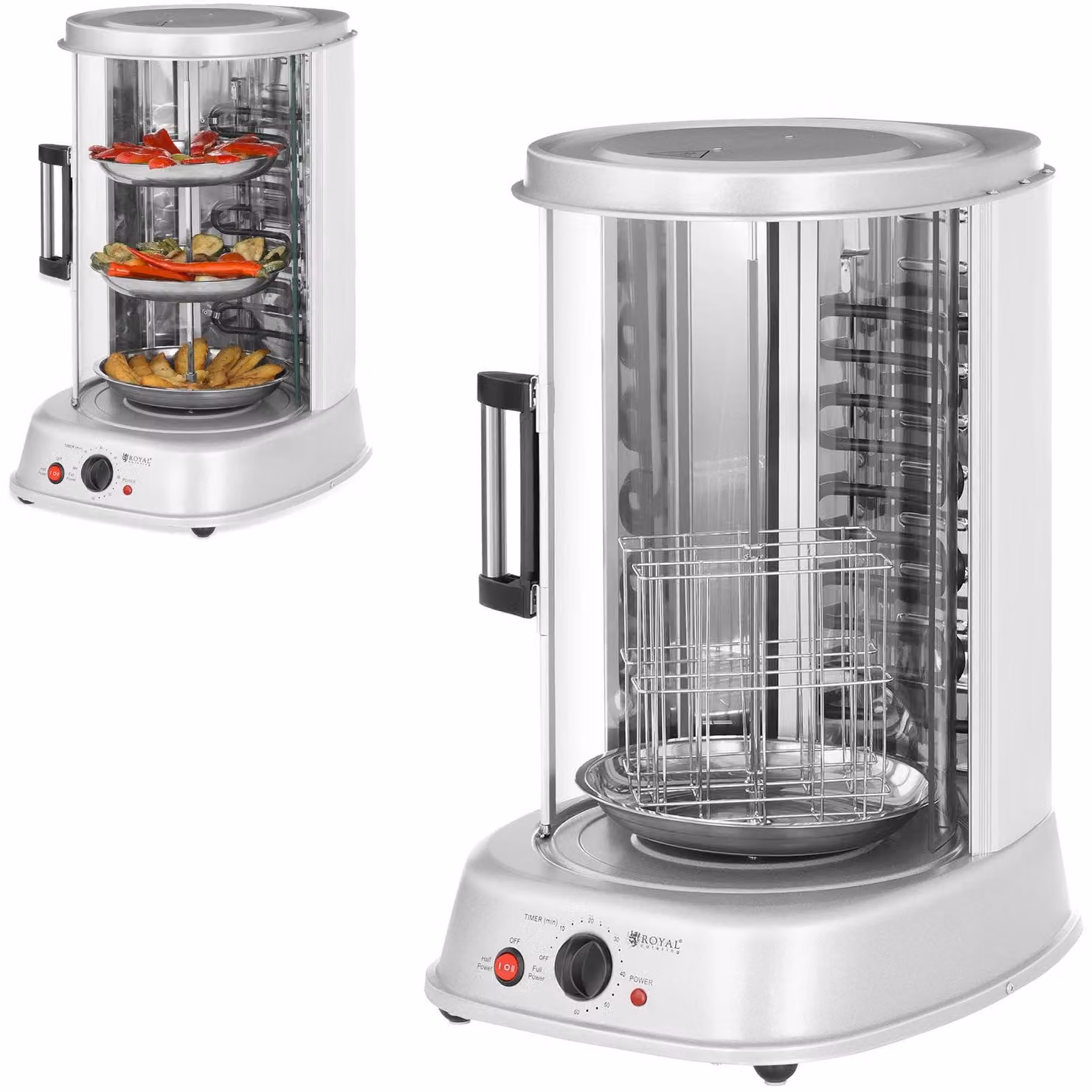 Expondo Royal Catering Griglia verticale - 4 in 1 - 1.800 W - 31 L
