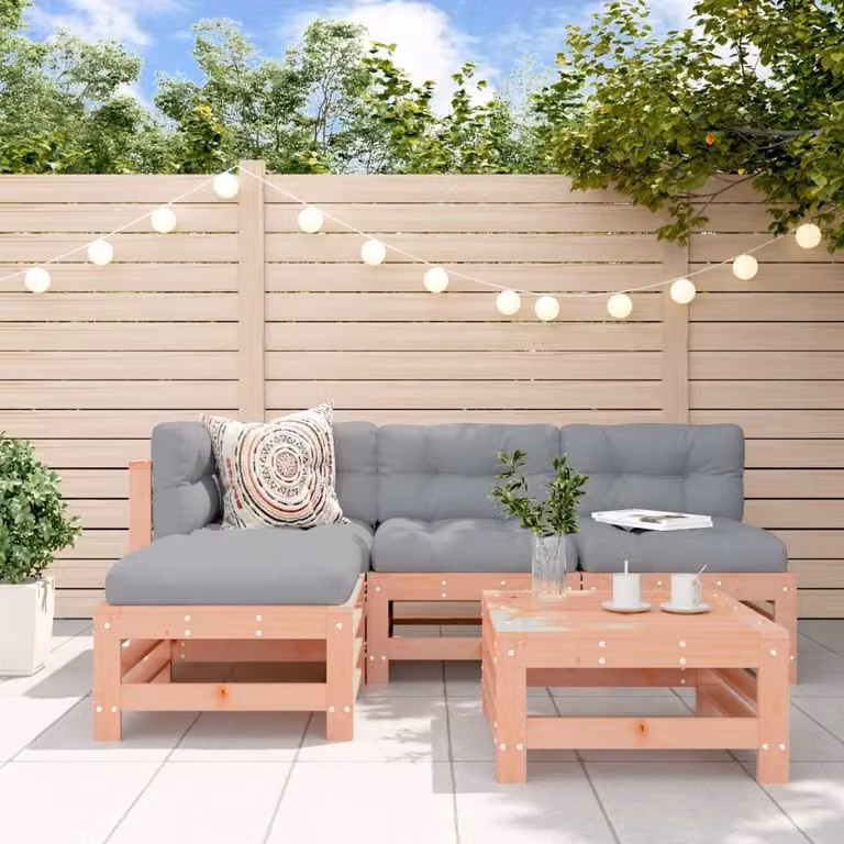 Maison Exclusive - Set da giardino da 5 pezzi in legno massello di douglasia