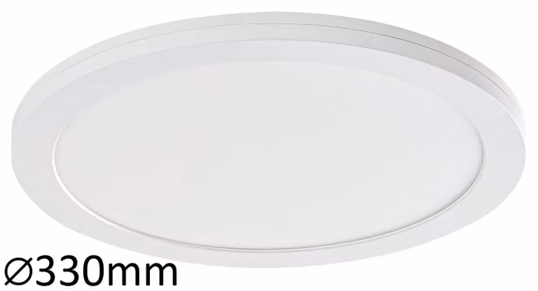 Rabalux 1490 Sonnet faretto da soffitto, 30W, 4000K, 2800lm, bianco, rotondo, bianco neutro, funzionale, ø330mm