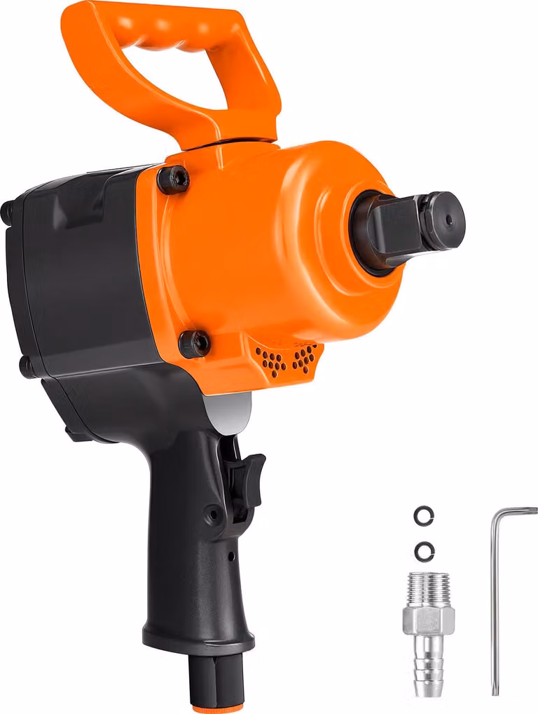 Avvitatore a impulsi pneumatico SucceBuy, azionamento da 2,54 cm, meccanismo a doppio martello, coppia fino a 1626 Nm, 4600 giri/min, regolazione a 6 stadi per riparazioni e manutenzioni di veicoli impegnativi