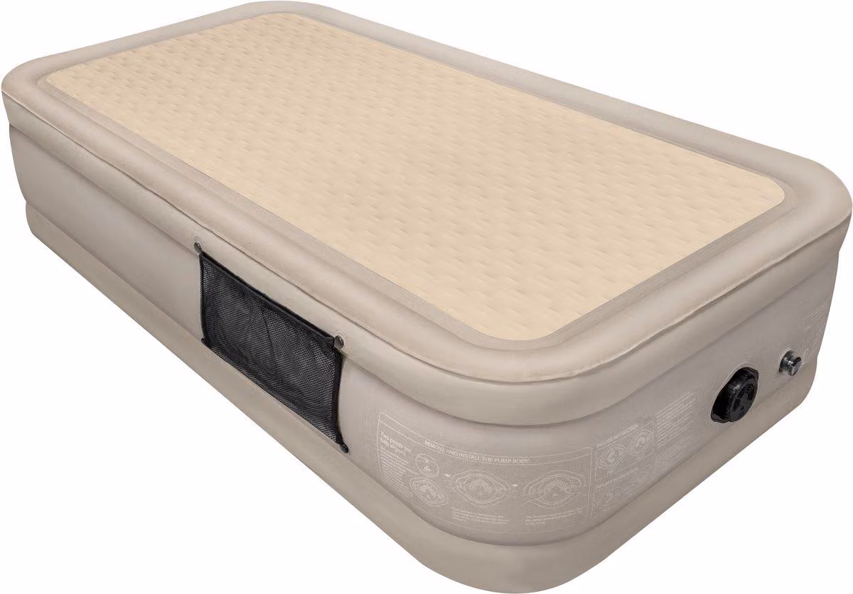 FLOAT - Materassino gonfiabile per 1 persona - 191x99x40 cm - Include tas portaoggetti, borsa da trasporto e kit di riparazione - Autogonfiabile. Materasso gonfiabile per 2 persone - Pompa elettrica integrata - Robusto. Letto gonfiabile - CloudSpring