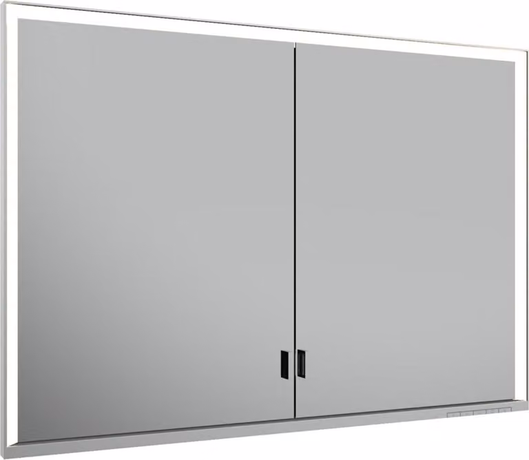 KEUCO Royal Lumos armoire de toilette encastrable 2 portes, porte longue, 1050mm, 14318172301, 14318172301