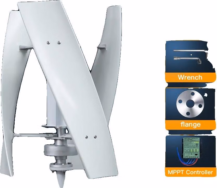 Generatore eolico, bassa velocità di avviamento, design resistente, controller MPPT da 3KW, 48V