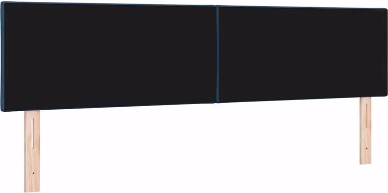 Testiera blu 180 cm tessuto