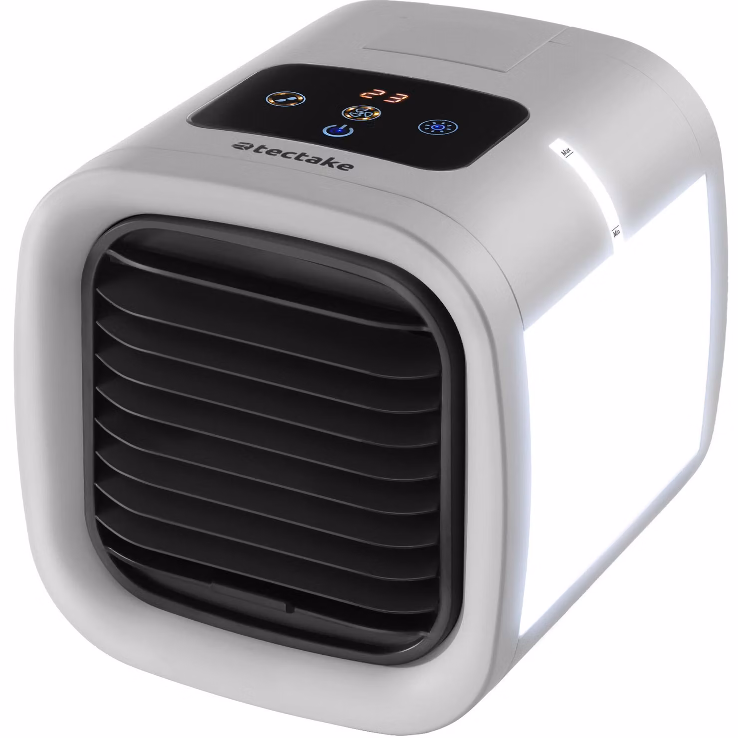 Raffreddatore d'aria 3 in 1 Frosty tectake con illuminazione a LED, 2 livelli di raffreddamento e funzione oscillazione, 8 W - grigio – 3