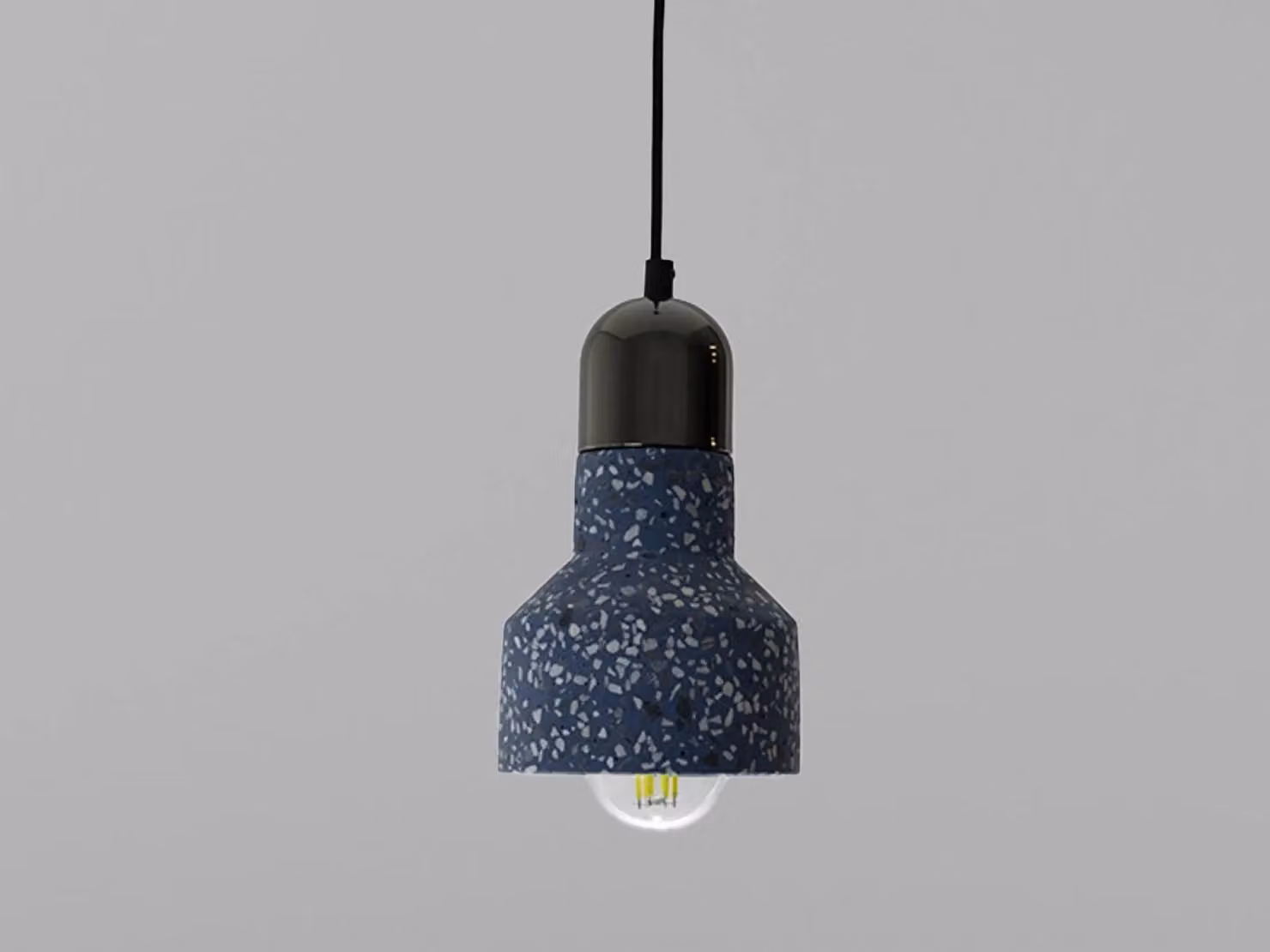 Lampada a sospensione in stile terrazzo