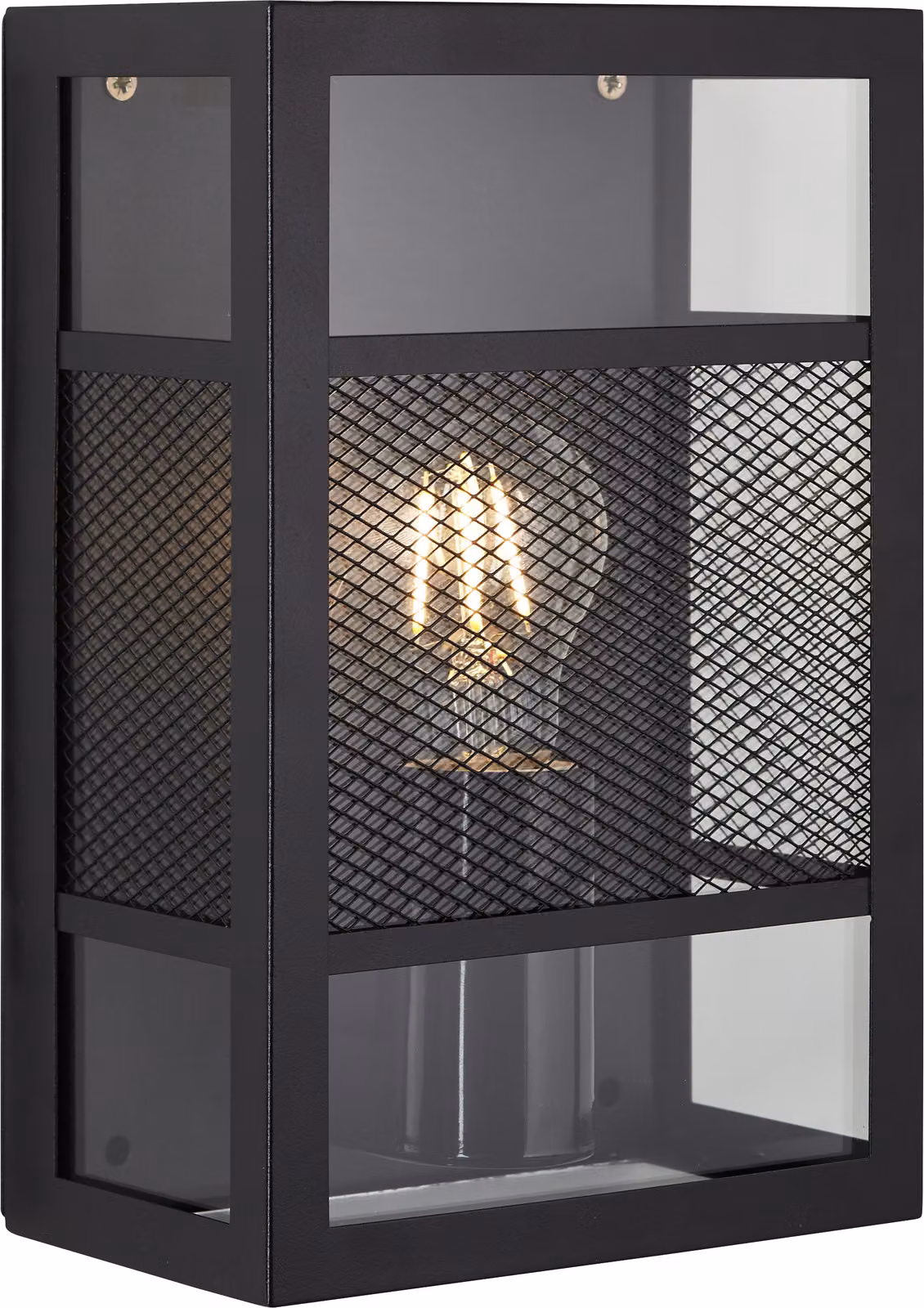 Lampada BRILLANTE, applique da esterno Getta nero, metallo/plastica, 1x A60, E27, 40W, lampade standard (non incluse)