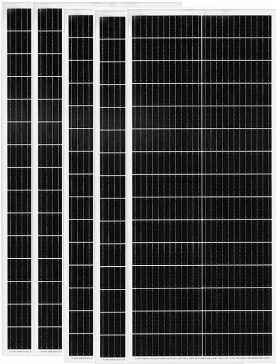 Pannello solare in vetro rigido da 100W - Pannello fotovoltaico per camper, caravan e imbarcazioni