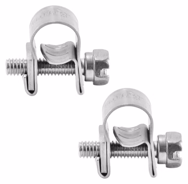 Fascette stringitubo, confezione da 10, acciaio inossidabile 304, per tubi da 6-8 mm