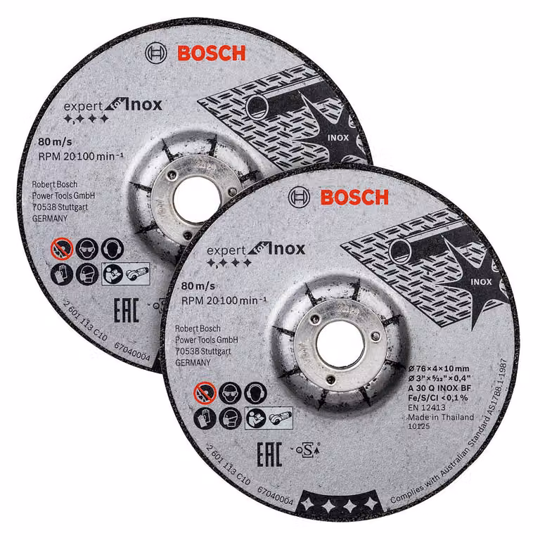 Bosch 2608601705 Schruppscheibe 76x4x10mm ExpertforInox