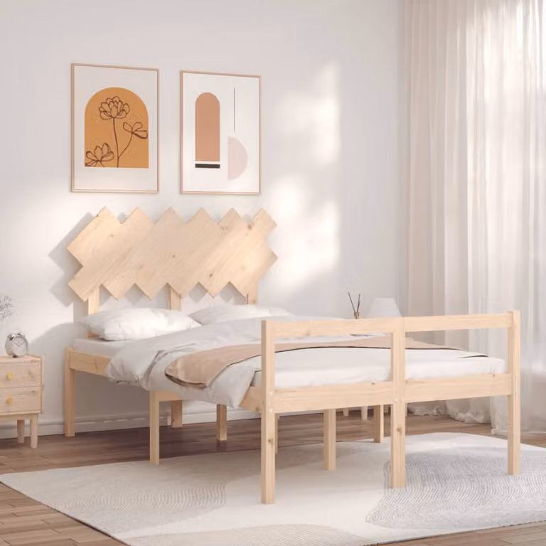 The Living Store Letto senior con testiera in legno massiccio