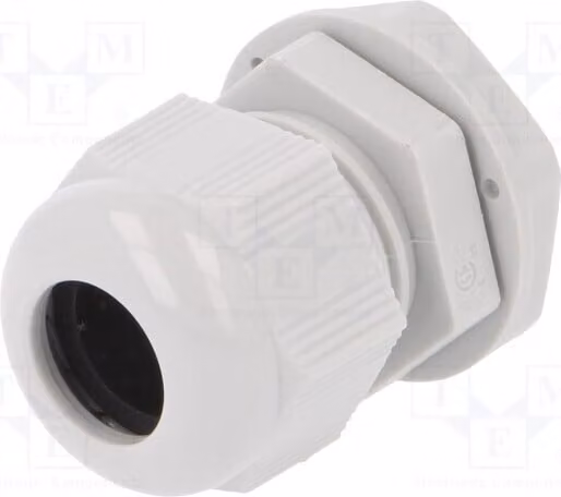 1 x Raccordo per cavo M20, grado di protezione IP68, colore grigio chiaro, codice prodotto 2411.621 n, materiale: 1,5