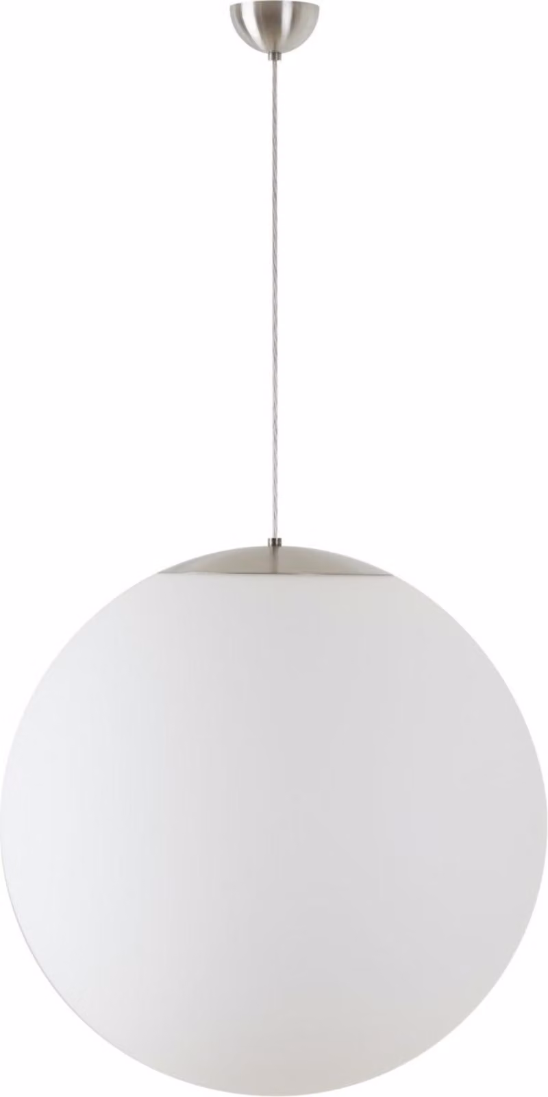 OSMONT ADR60872 ADRIA S5 apparecchio a sospensione in vetro acciaio inox spazzolato / bianco IP40 4000 K 48W LED