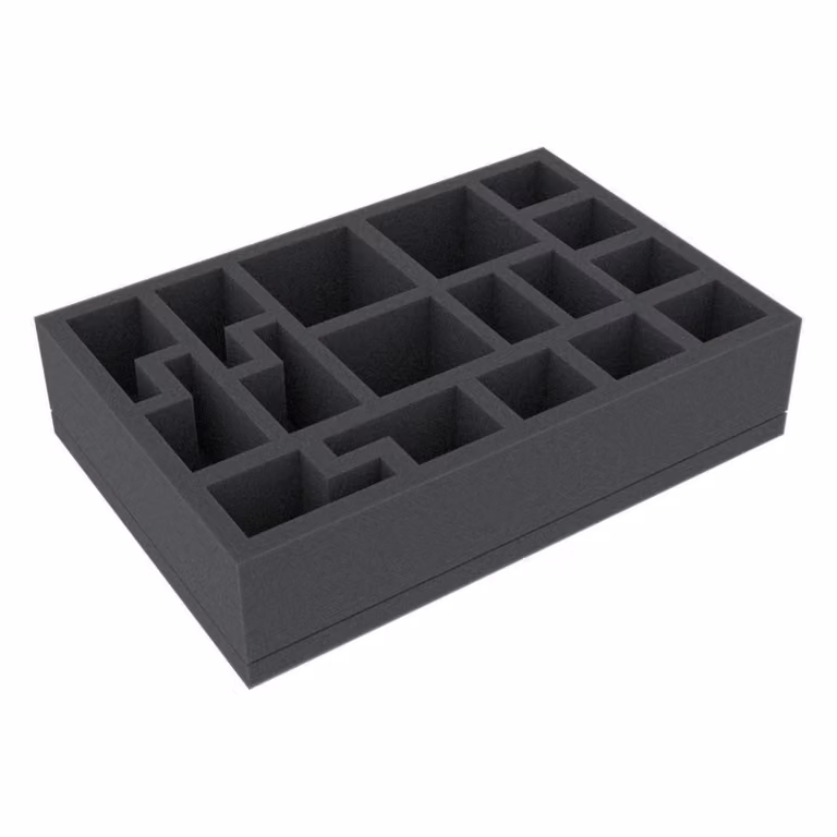Inserto in schiuma 218 x 147,5 x 50 mm – 17 scomparti per giochi da tavolo