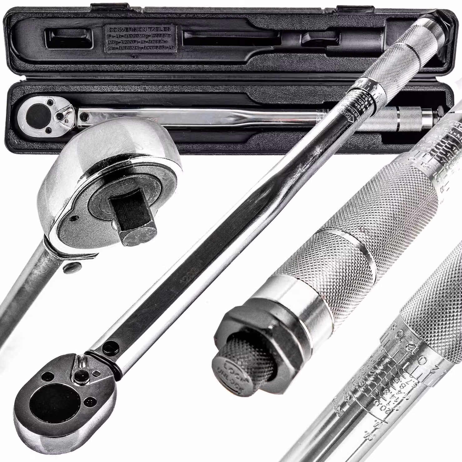 Chiave dinamometrica 1/2" 28-210 Nm con di calibrazione Forcekraft