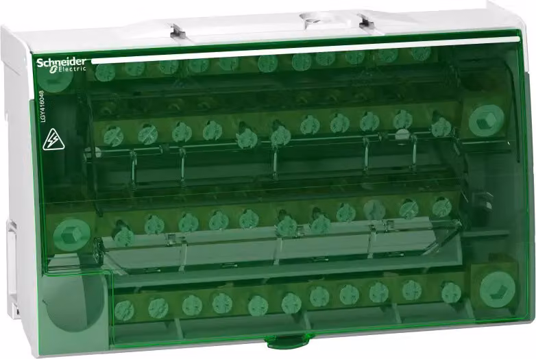 Schneider Electric Morsettiera Linergy 160A, 4 poli, 4 x 12 terminali a vite LGY416048