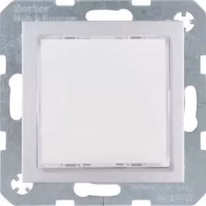 Berker 29531404 Segnalatore luminoso a LED, illuminazione bianca, alluminio opaco, verniciato Berker B.7