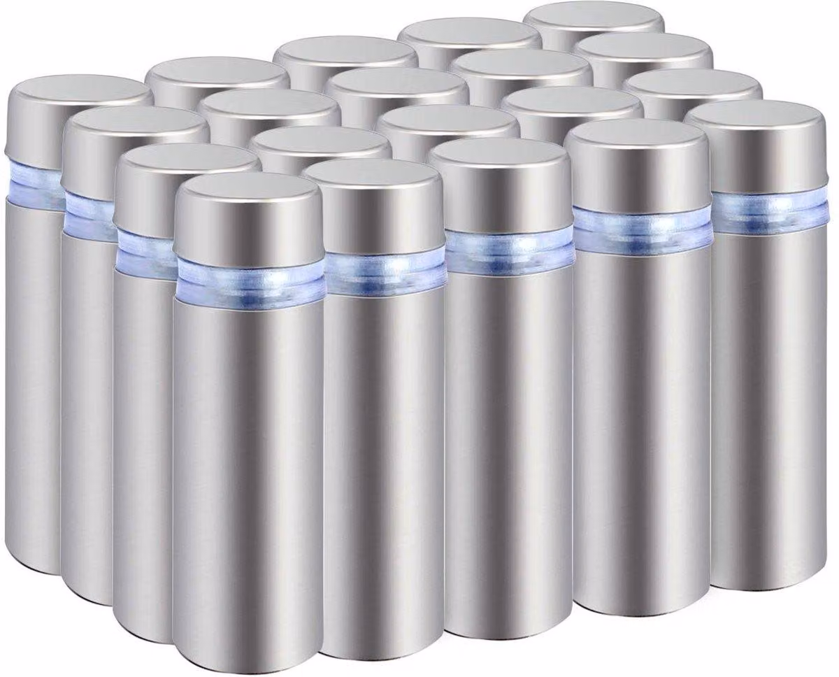 Vite in acciaio inossidabile per fissaggio di vetro, supporto - 12 x 40 mm - confezione da 20 pezzi