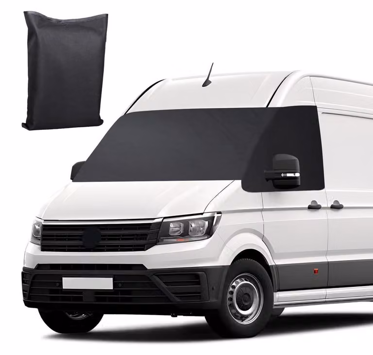 Copertura per parabrezza di camper, compatibile con VW Grand California dal 2018 al 2023, in tessuto 600D, impermeabile, colore nero
