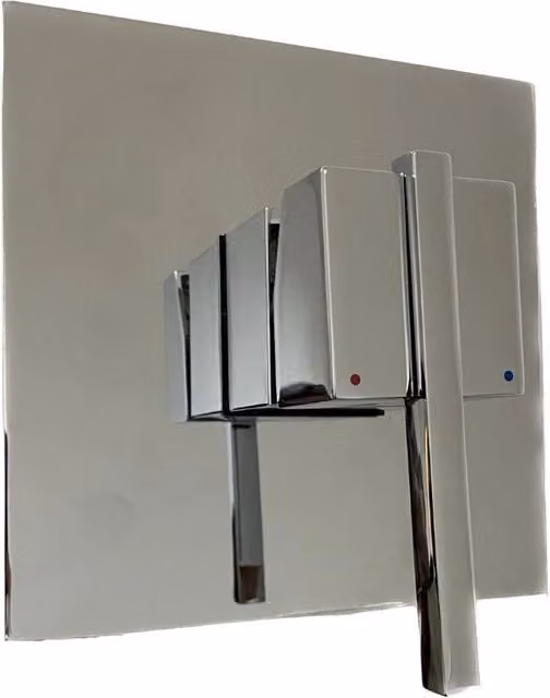 Rubinetto Miscelatore Monocomando per Doccia ad Incasso GIORDANOSHOP in Ottone Cromato Argento