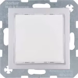 Berker 29531404 Segnalatore luminoso a LED, illuminazione bianca, alluminio opaco, verniciato Berker B.7