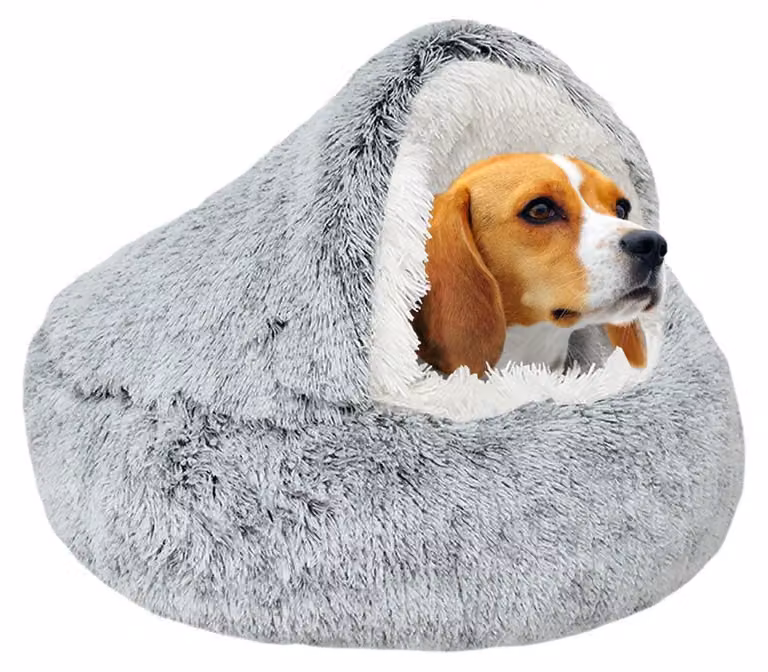 Cuccia per cani, cuccia per gatti, confortevole, morbida, lavabile, grigia, taglia M/L