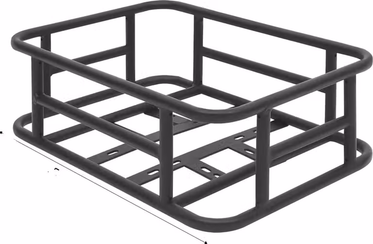 Cestino da carico per bicicletta, grande capacità, struttura in acciaio resistente, 455x325cm, M-a