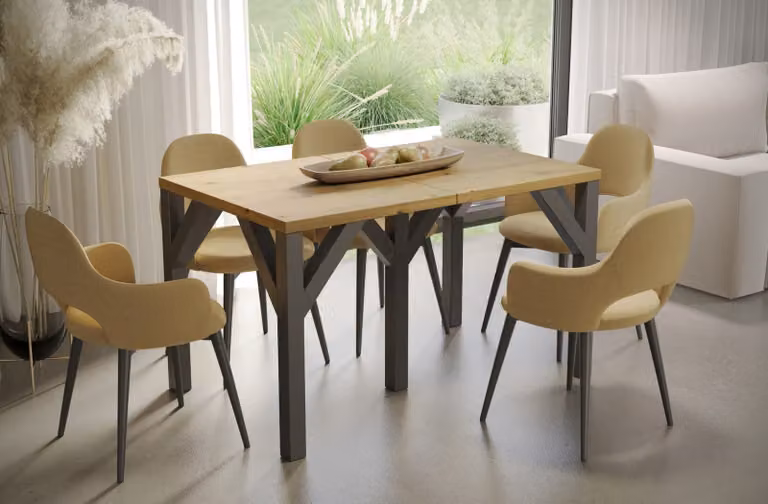 Tavolo pieghevole DUNAJ 130(405)x90 rovere artigianale